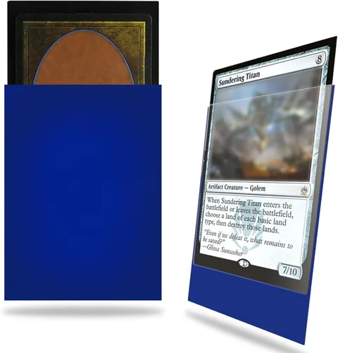 Miniatura 12 de Fabmaker - Juego de 200 fundas negras para tarjetas, fundas estándar resistentes MTG mate, acabado trasero mate, barajado perfecto, protege todas