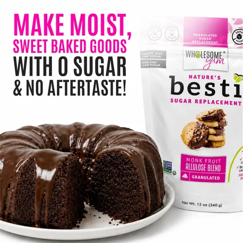 Miniatura 6 de Wholesome Yum Besti - Sustituto natural de azúcar, mezcla de edulcorante de fruta de monje granulada cetogénica con alulosa (sin eritritol), sin