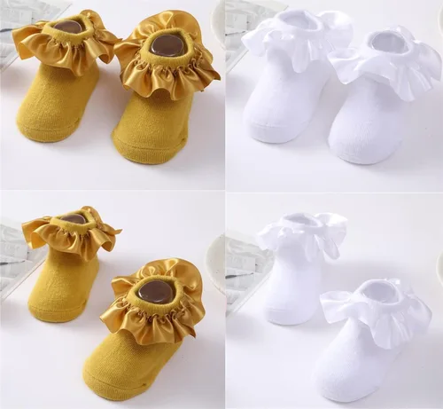 Miniatura 27 de Toptim Calcetines de tobillo para niñas pequeñas, calcetines casuales transpirables