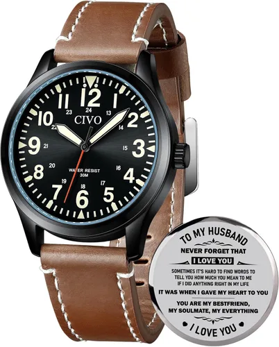 Miniatura 20 de CIVO Military Watch for Men Waterproof: Analog Mens Watches Classic- Field Wrist Watches for Man