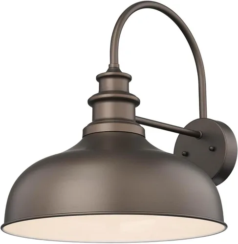 Miniatura 10 de Bestshared Lámpara de granero de granja de 14 pulgadas, aplique de pared para exteriores, lámpara de montaje en pared exterior, accesorio