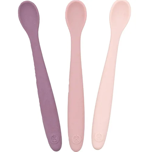 Miniatura 13 de WeeSprout Cucharas de silicona para bebé, utensilios de alimentación infantil de primera etapa con punta suave, utensilios de cocina flexibles