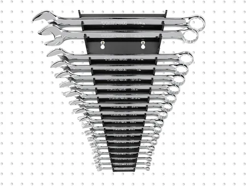 Miniatura 6 de TEKTON Organizador de llaves combinadas de 19 herramientas (negro) ORG29119 Fabricado en Estados Unidos