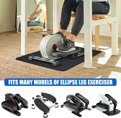 Miniatura 7 de TOBWOLF Non-Slip Workout Mat for Ellipse Leg Exerciser, Ellipse Machine Mat, Exercise Mat for Under Desk Ellipticals, Suitable for Electric Seated