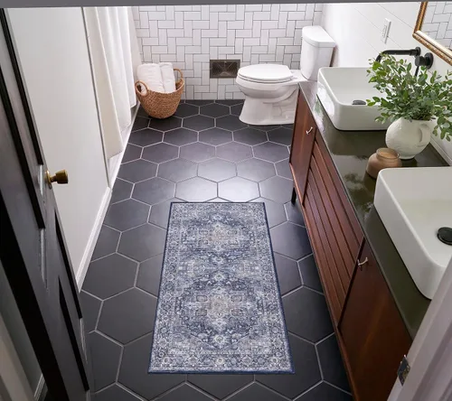 Miniatura 21 de Nourison Home New Concept - Alfombra lavable de 2 pies 2 pulgadas x 8 pies, fácil de limpiar, no se desprende, para dormitorio, sala de estar