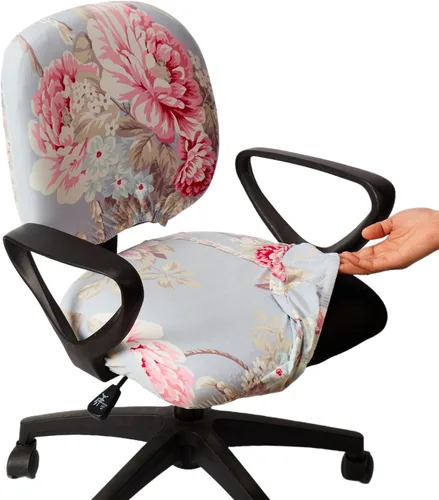 Miniatura 36 de Melaluxe Funda para silla de oficina de computadora, funda universal protectora y elástica para silla giratoria elástica Totam