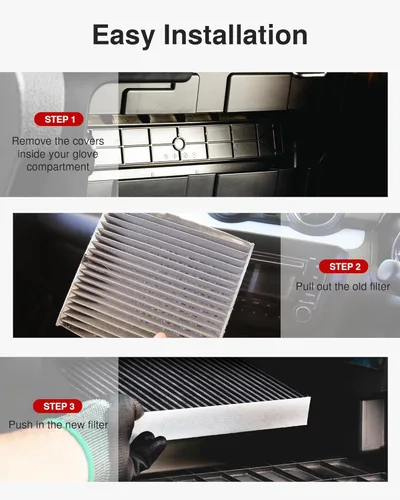 Miniatura 7 de Puroma Filtro de aire de cabina con carbón activado, compatible con Honda, CR-V, Civic, Accord, Odyssey, Pilot, Crosstour, Passport, Acura ILX, MDX