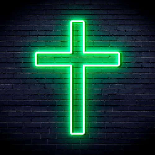 Miniatura 15 de ADVPRO Cruz Jesús Decoración Para El Hogar Flex Silicona LED Neon Sign - Azul - st16s33-fnu0059-b
