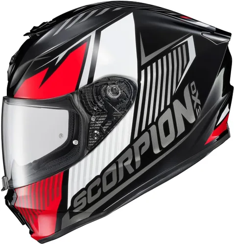Miniatura 13 de ScorpionEXO R330 - Casco de motocicleta de cara completa con Pinlock Ready Shield Bluetooth con bolsillos para altavoces DOT ECE aprobado Bendr