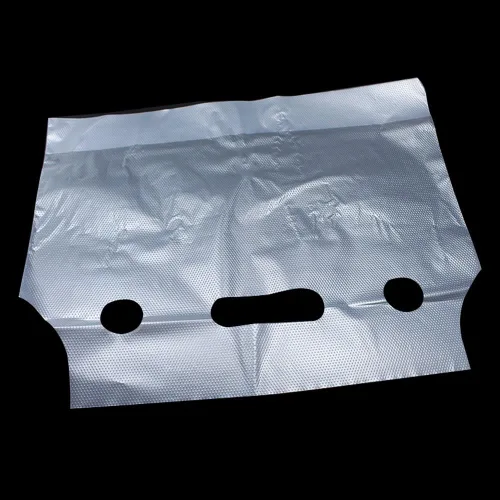 Miniatura 4 de FERENLI 500 bolsas de embalaje de plástico con mango transparente para bebidas, tiendas, comedores, portátiles, bebidas, leche, jugo, agua