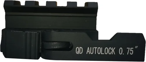 Miniatura 6 de Soporte elevador de riel Picatinny de 0.5/0.75/0.83 pulgadas con bloqueo de palanca QD de liberación rápida, montaje elevador de 4 ranuras para mira