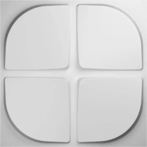 Ekena Millwork WP20X20FRWH 19 5/8 pulgadas de ancho x 19 5/8 pulgadas de alto Franklin EnduraWall Decorativo 3D Panel de pared cubre 2.67 pies