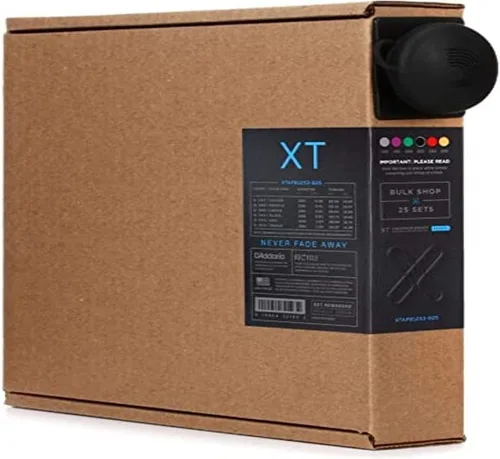 Miniatura 14 de D'Addario Cuerdas para guitarra acústica, XT con revestimiento de bronce fosforoso, XTAPB1047, calibre extra ligero 10-47, juego de 6 cuerdas