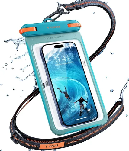 Miniatura 11 de TORRAS IPX8 - Funda impermeable para teléfono flotante, pantalla subacuática táctil, a prueba de agua con cordón para iPhone 17 Pro Max 16 S26, 1