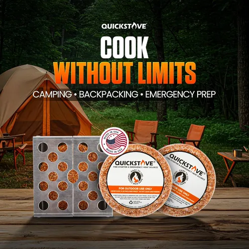 Miniatura 2 de Kit de cocina de emergencia portable para campamento. Estufa multigasolina, olla de acero inoxidable y alimentos, ideal pata kits de supervivencia