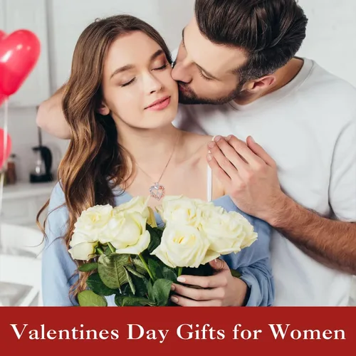 Miniatura 2 de Iefil Regalos para el día de la madre, collar de plata de ley 925 con inicial de corazón rosa para mujer, collar con dije de letra de corazón