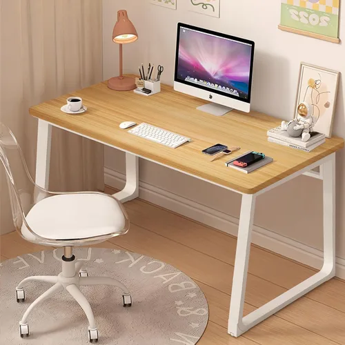 Miniatura 14 de Escritorio de Computadora de Estilo Moderno Simple para Oficina en Casa, Mesa de Escritura Pequeña de 47.2 Pulgadas para Escritorio o Dormitorio