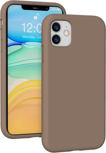 Miniatura 91 de Funda de silicona líquida compatible con iPhone 11 (6.1 pulgadas), cubierta de goma de gel de protección completa con forro de microfibra suave
