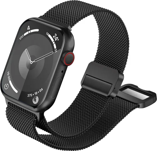 Miniatura 9 de QOKNUL Compatible con correas de Apple Watch de 1.929 in, 1.811 in, 1.772 in, 1.732 in, 1.654 in, 1.614 in, 1.575 in, 1.496 in, correa de malla
