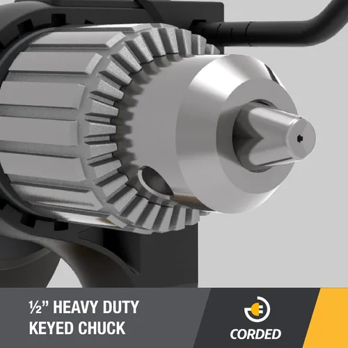Miniatura 4 de Cat erpillar Cat DX161U - Taladro martillo con cable de 1/2" 8.5-AMP