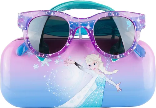 Frozen II Gafas de sol para niñas y niños pequeños con estuche para lentes para niños (talla única, Frozen4)