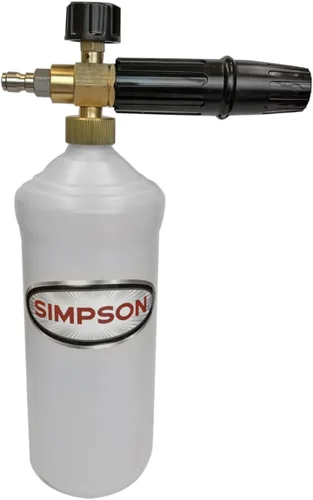 Simpson Cleaning 80271 - Cañón de espuma para lavadora a presión con conector rápido de 1/4 pulgadas, 1 litro, color blanco