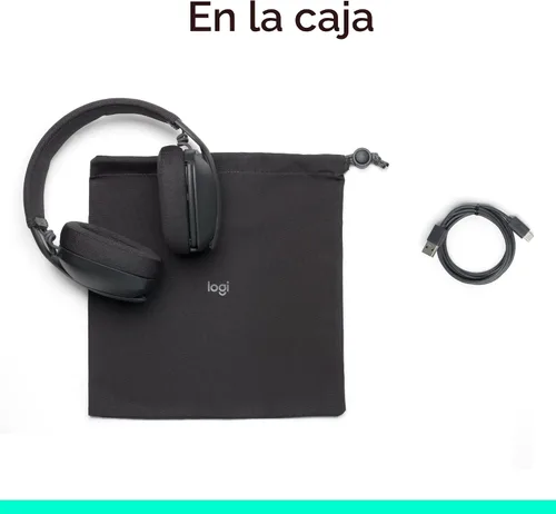 Miniatura 10 de Logitech Zone Vibe 100 - Auriculares inalámbricos ligeros sobre la oreja con micrófono de cancelación de ruido, auriculares Bluetooth multipunto