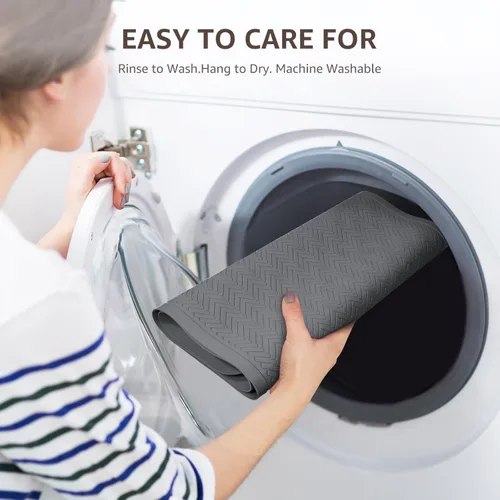 Miniatura 8 de OTHWAY Alfombra de Bañera Antideslizante, Alfombra de Baño de Goma Extra Larga para Bañera, Lavable a Máquina, Tapete Antideslizante para Ducha