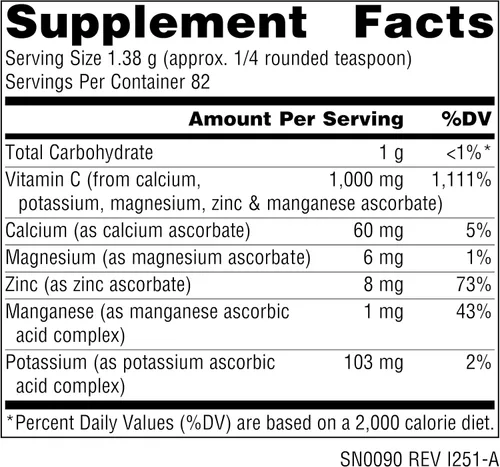 Miniatura 2 de Source Naturals Ultimate Ascorbate C Powder - Vitamina C - 1000 mg Apoya el sistema inmunológico - 4 oz