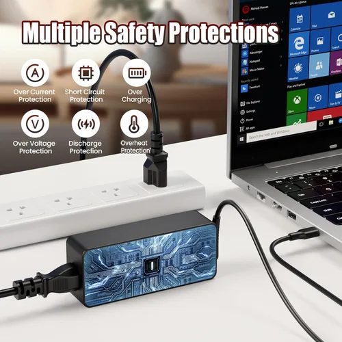Miniatura 5 de Cargador USB C Chromebook de 45 W compatible con HP Chromebook 14 x360 11-ae 11-ea 14-ca, Lenovo 100e 300e 500e, Acer Spin 311 514, Samsung