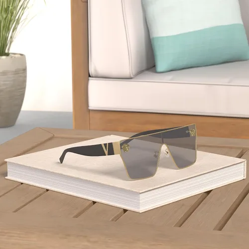 Miniatura 26 de Allarallvr Gafas de sol cuadradas de gran tamaño para mujeres hombres vintage de moda clásica gafas de sol de sol para mujer AR82087