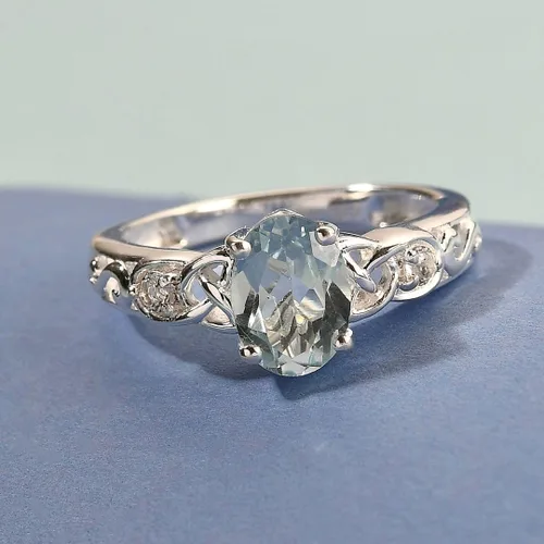 Miniatura 5 de Compra hermosos anillos de compromiso LC para mujer, piedra de topacio azul, plata de ley 925, piedra natal de amor, Metal, Topacio