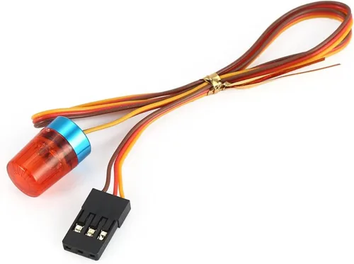 Miniatura 16 de LED Strobing Luz intermitente giratoria 0.354x0.591 in Lámpara para RC Modelo Policía Bomberos Ambulancia Coche Camión Iluminación (amarillo)