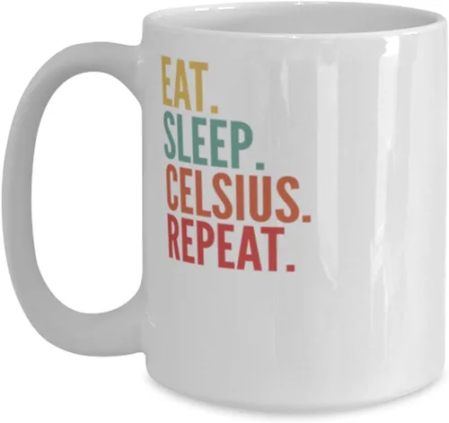 Celsius Crypto, taza de repetición Celsius de 15 onzas, color blanco