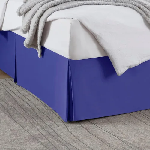 Miniatura 21 de Nestl Falda de cama individual blanca – Falda de cama de tamaño individual de 14 pulgadas de caída – Faldas de cama de microfibra cepillada – Falda
