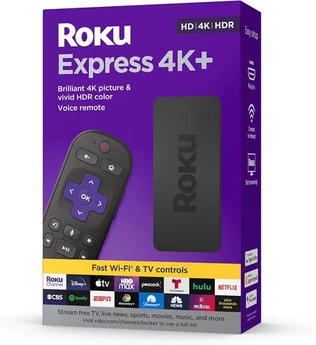 Miniatura 7 de Roku Express 4K+ Dispositivo de transmisión Roku 4K/HDR con control remoto por voz, TV gratis y en vivo