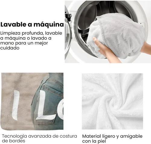 Miniatura 5 de inkArts Mantas personalizadas con foto, manta personalizada con mi propia foto, mantas personalizadas con imagen, regalos personalizados