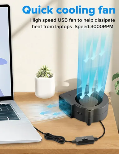 Miniatura 3 de Wathai - Ventilador USB de 75 mm x 30 mm, turbina centrífuga de 5 V para caja de computadora DIY, receptor de cine en casa, impresoras 3D