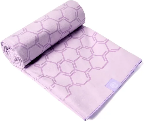Miniatura 11 de Eunzel Toalla de yoga para yoga caliente, toalla antideslizante de doble cara con agarre de silicona, toalla de microfibra absorbente para yoga