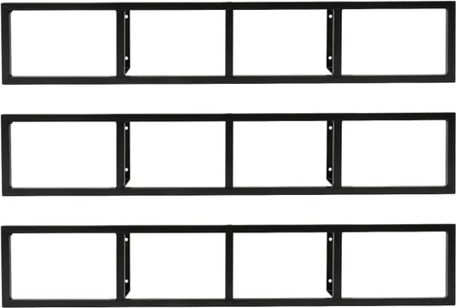 Miniatura 4 de Estante de almacenamiento de medios de 34 pulgadas para montaje en pared, organizador de CD y DVD, estante de metal, estante de almacenamiento