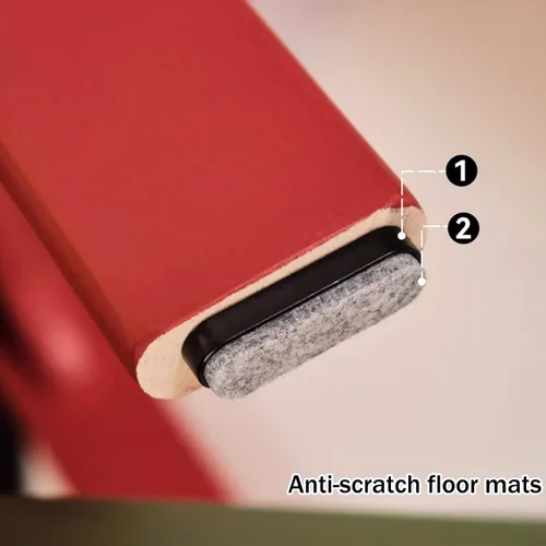 Miniatura 9 de Silla de comedor moderna y versátil, sillas de cocina con marco de madera apilable, silla lateral sin brazos, taburete para el hogar para habitación