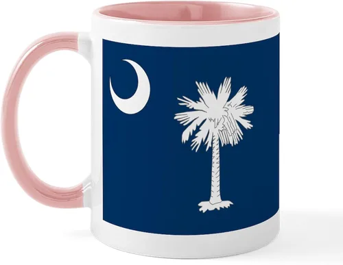 Miniatura 29 de CafePress Taza de café de cerámica de 11 oz (11.0 fl oz) de la bandera de Carolina del Sur Taza con la bandera de Carolina del Sur