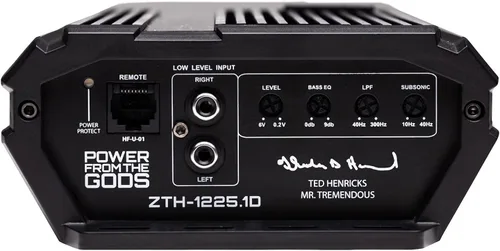 Miniatura 3 de Hifonics ZTH-1225.1D Zeus Theta - Amplificador compacto de audio para automóvil de canal mono (plateado) - Amplificador clase D, 1200 vatios