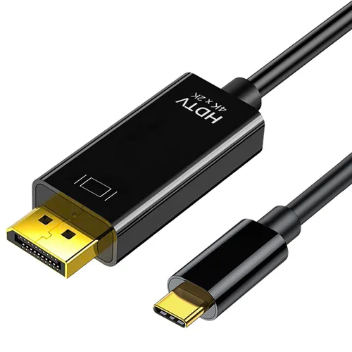 Cable USB C a DisplayPort de 6 pies (4K a 60 Hz, 2 K a 144 Hz), cable USB C a DP 1.2 compatible con MacBook Pro/Air y más portátiles que admiten el