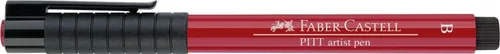 Miniatura 3 de Faber-Castell Art & Graphic Pitt Artist Pen Brush Tinta India, Rojo Carmesí Profundo, Pincel de Tinta Pitt Único, Para Arte, Manualidades, Dibujo