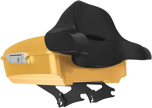 Miniatura 222 de King Tour Pack para Harley Alpine Green, cierre de paquete turístico, portaequipajes superior, soporte de montaje negro, placa de metal para Harley