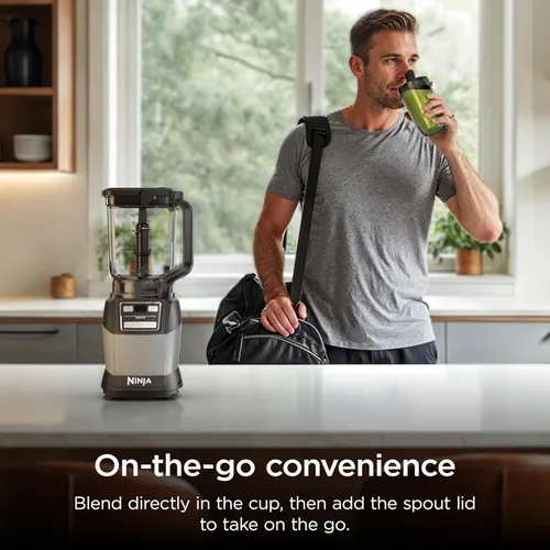 Miniatura 5 de Ninja Licuadora, sistema de cocina compacto, 1200 W, 3 funciones para batidos, masa y bebidas congeladas con Auto-IQ, jarra de licuadora de 72 oz*