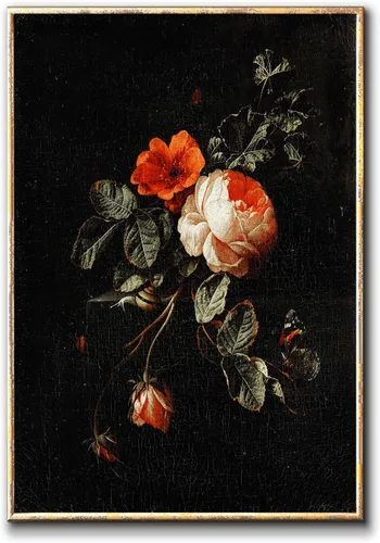 Miniatura 7 de Lienzo de diente de león en blanco y negro, diseño vintage de diente de león, póster de plantas en blanco y negro, pintura de lienzo de flores
