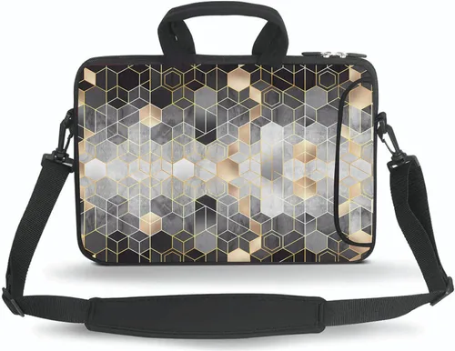 Miniatura 12 de Bolsa bandolera para portátil HYUTOTA de 11 a 15.6 pulgadas para Laptop/Chromebook/Ultrabook Notebook PC, Acuarela (Abstract Watercolor)