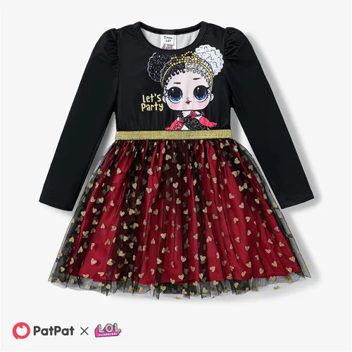 Miniatura 6 de L.O.L. Surprise! Vestidos de malla tutú para niñas con mariposa y purpurina para fiesta, vestido de tul de manga larga, regalo de cumpleaños